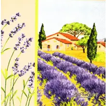 Serwetka do decoupage lawenda, Prowansja 33x33 IHR Unikat